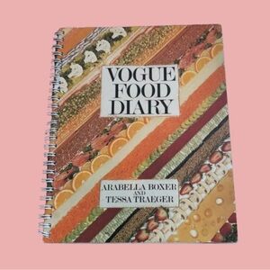 HTF vintage Vogue Food Diary 1978 spiral food planner Boxer & Traeger 1st ed